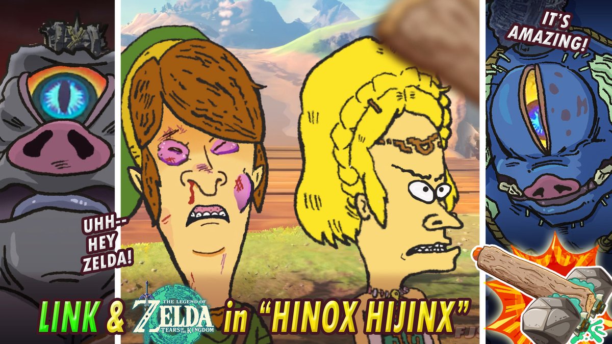 ZELDA Totk x Beavis &amp; Butthead Parody | Hinox Hijinx 🤣youtu.be/MFXumYss1iU