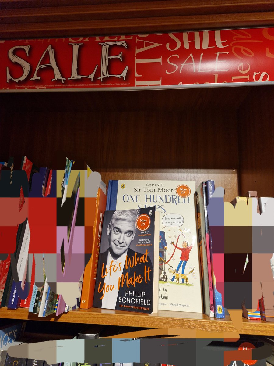 Best of luck with these sale items <a href="/Waterstones/">Waterstones</a>...