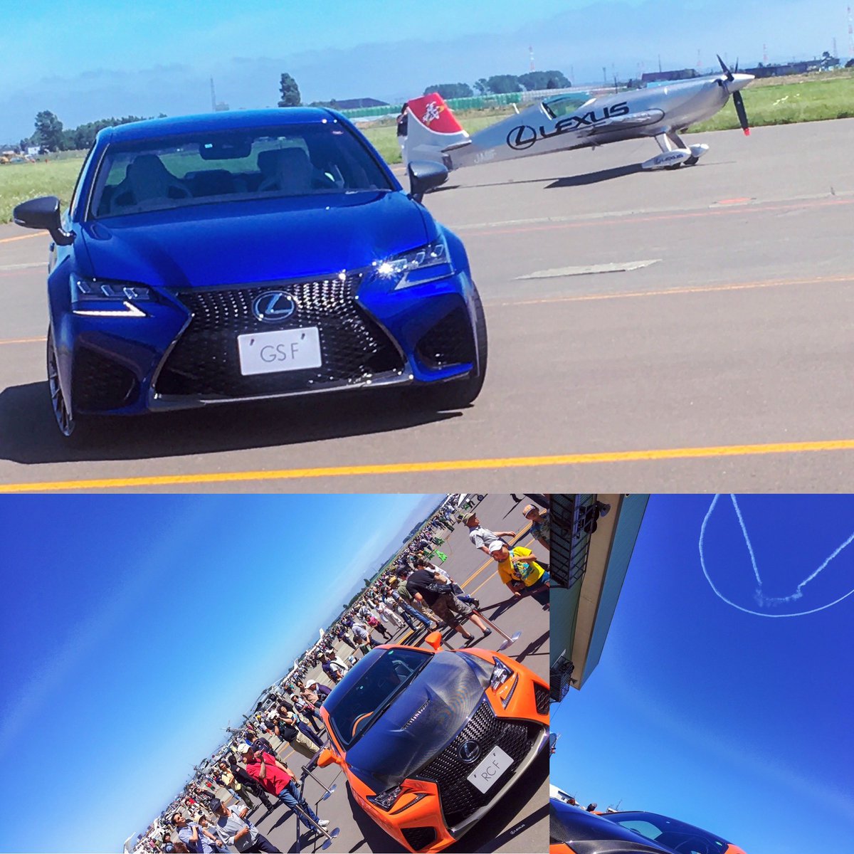 ryogoro0421's tweet photo. レクサスと出会った
7年前の今日。。

丘珠でのエアショー

#室屋義秀 #エアショー #lexus #aerobatics #airshow #エアロバティックパイロット #pitot #Plane #fly #lexuspathfinderracing
#RCF
#GSF
#エクストラ330sc 
#レクサス 
#レクサス岡崎
#レクサス岡崎アンバサダー2023
#FSport
#憧れの車 https://t.co/W8eNBNeTG1