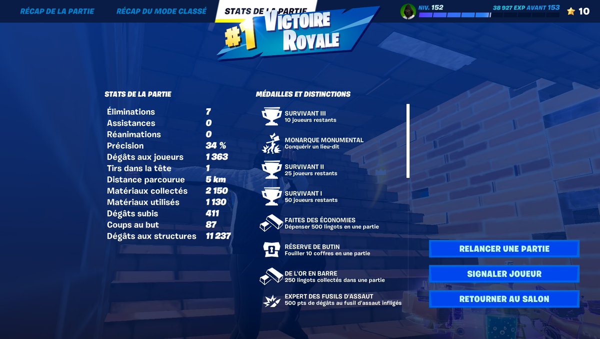 Gimove_Tv's tweet image. OMMGGGG Mon premier top 1 en #classer sur #Fortnite avec 7 kill !!