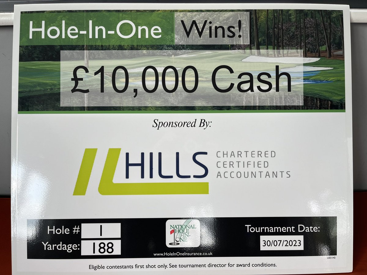 1 week to go until the Nene Park GC Men’s Open ⛳️ 

We’re looking forward to hosting 147 players from various local Clubs and hoping one of you gets that elusive Hole-in-1 on the 1st Hole at Thorpe Wood! 

The course and driving range will be closed all day for this event 🙌🏼