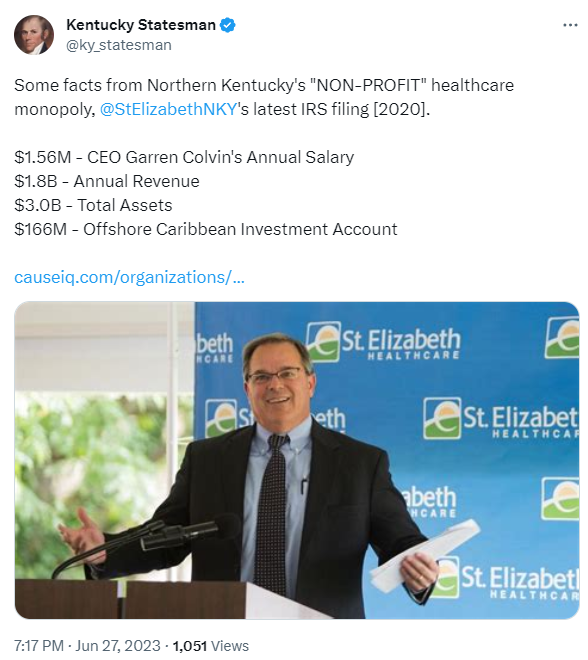 ky_statesman's tweet photo. NKY Chamber of Commerce:

"People are going across the river to gamble. We need to legalize gambling &amp; keep that money at home".

Also

"If you don't want to get your healthcare from @StElizabethNKY you can go across the river to get it".

#RepealCON #EndTheMonopoly https://t.co/UYZ4g0bw44