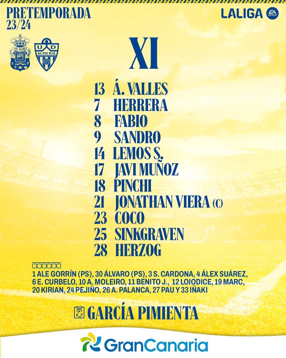 Almería karşısında İlk 11'miz Bu Şekilde 🤝