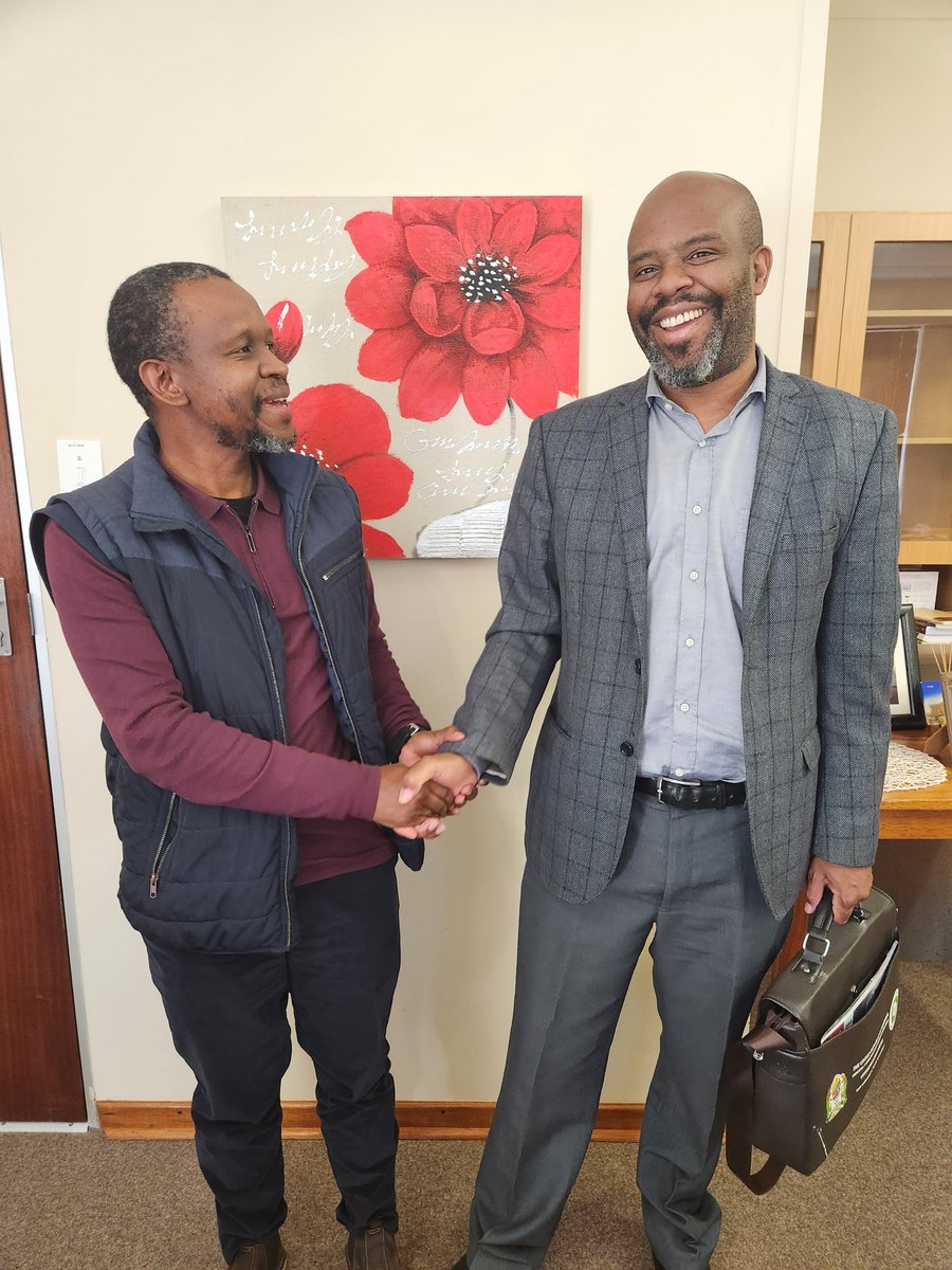 Prof Kedibone Phago ushering me in the academic space as Professor of Practice at the North West University School of Government Studies. A lot needs to be done to close a gap between academia &amp; practice.