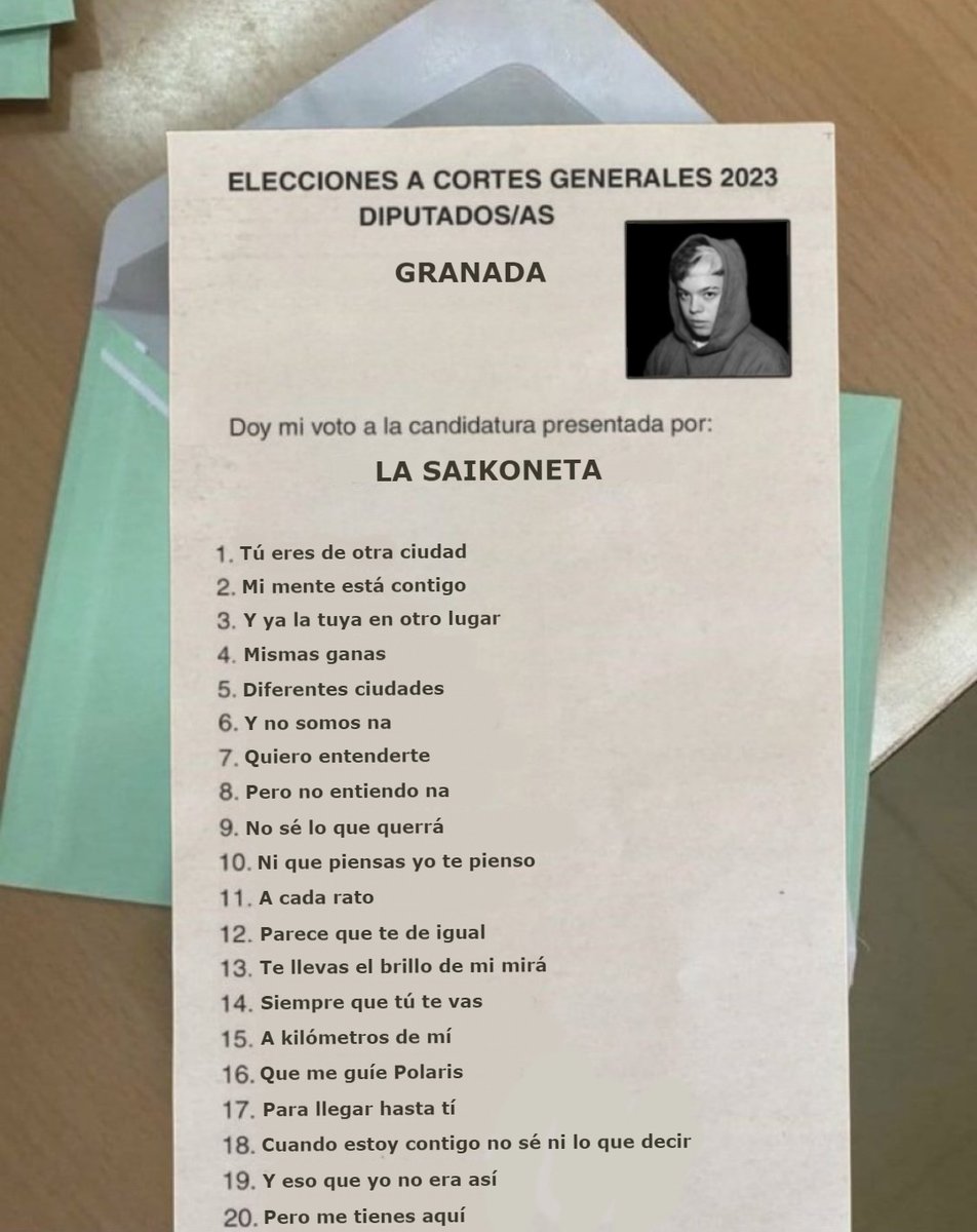 freerosito__'s tweet photo. pues yo ya he ejercido mi derecho a voto https://t.co/kaYrWjVyvx