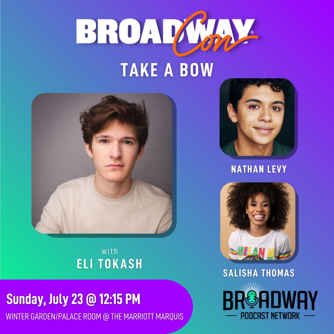 @bwaycon @TheWrongCatDied @LauraBellBundy @LilliCooper A BPN double feature! 🎉 Come see us in the Winter Garden/Palace room AND the Astor Ballroom with @takeabowpodcast and @theatre_podcast with @TheCottageBway!