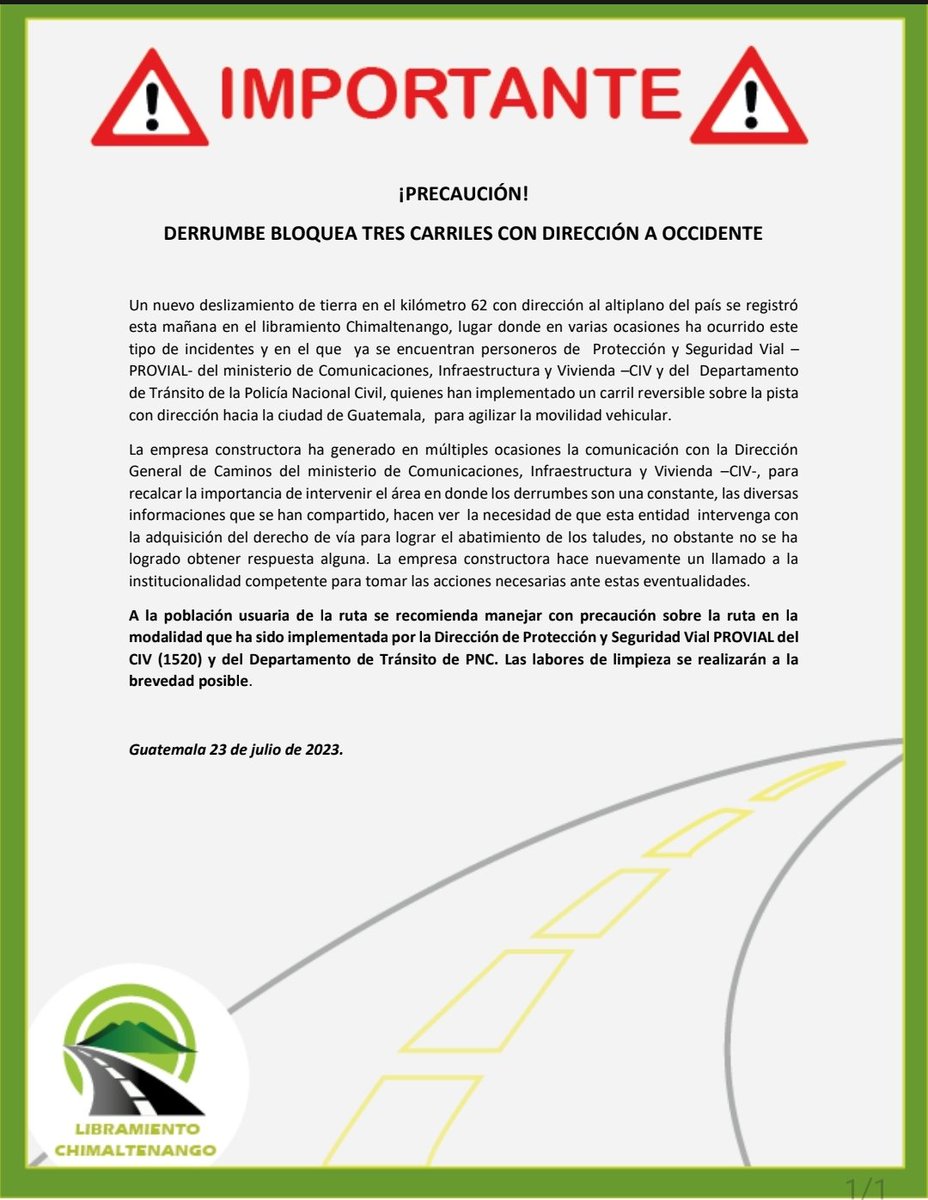 Libramiento Chimaltenango (@librachimal) on Twitter photo 