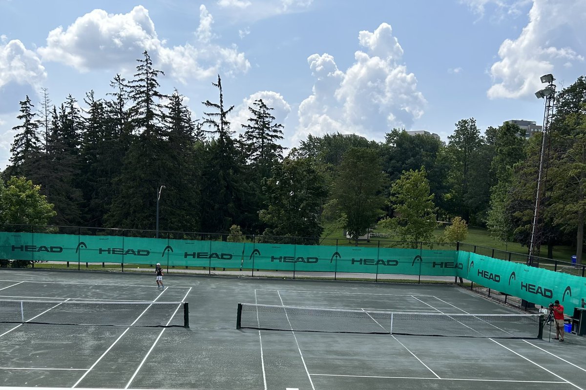 TennisWaterloo's tweet photo. Boys U12 finals on now. @TyOnCTV here getting some footage of the amazing play. https://t.co/w5RjPLAx9Q