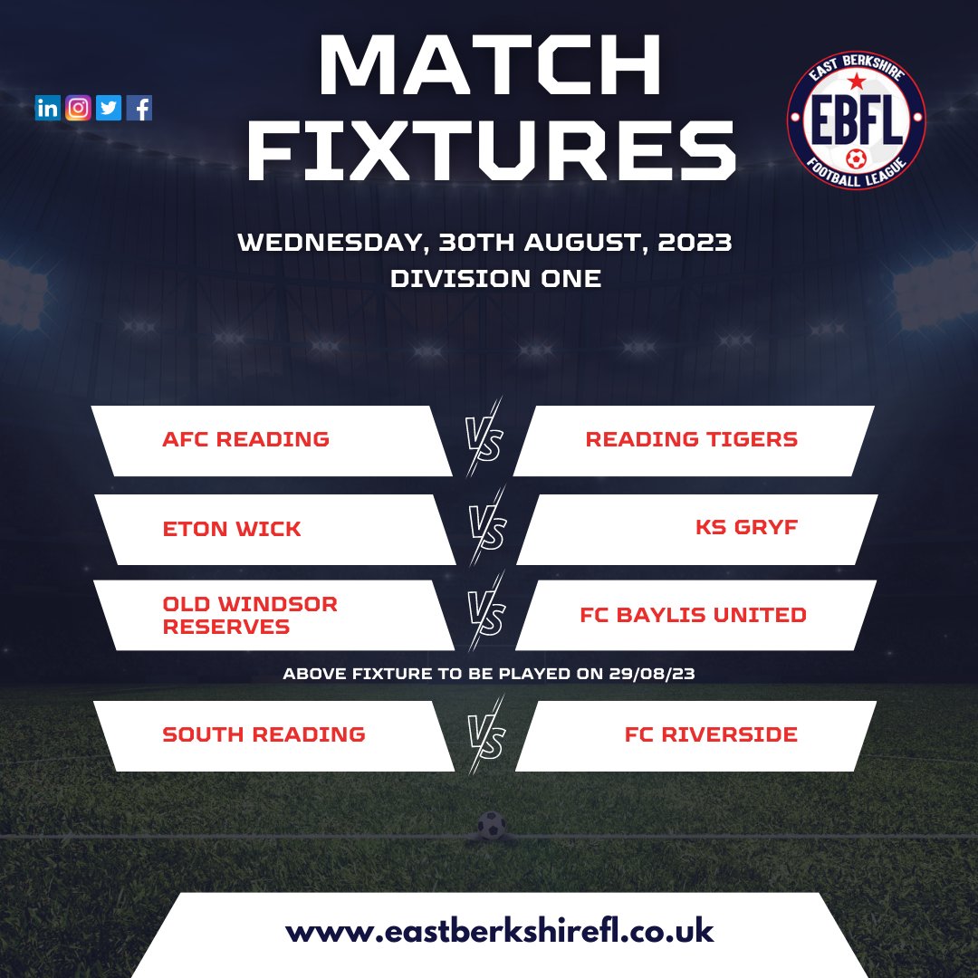 East Berkshire Football League tweet media