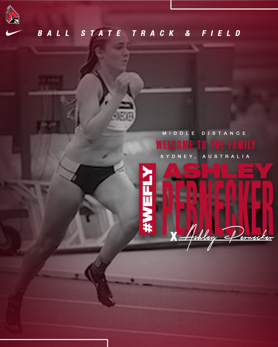 Ball State Track & XC (@ballstatetfxc) on Twitter photo WELCOME TO THE FAMILY! <a href="/CoachAWheatley/">Adrian Wheatley</a> and the Cardinals are proud to welcome Australian middle-distance student-athlete Ashley Pernecker!
#ChirpChirp x #WeFly WELCOME TO THE FAMILY! <a href="/CoachAWheatley/">Adrian Wheatley</a> and the Cardinals are proud to welcome Australian middle-distance student-athlete Ashley Pernecker!
#ChirpChirp x #WeFly