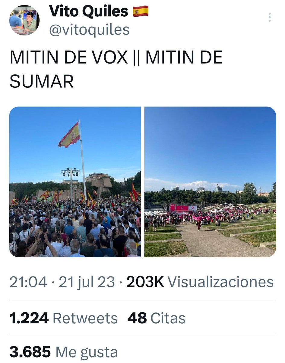 indomitatorRS2's tweet photo. @carlosbardem @CeciliaGessa @sumar El puño en alto es lo mismo que el saludo nazi de Hitler o peor!!!
Sólo votáis SUBVENCIONES. Lo demás os importa el mismísimo carallo!!!
#ComunismoEsMiseria, #VotaAbascal https://t.co/OzSS3cS6XU