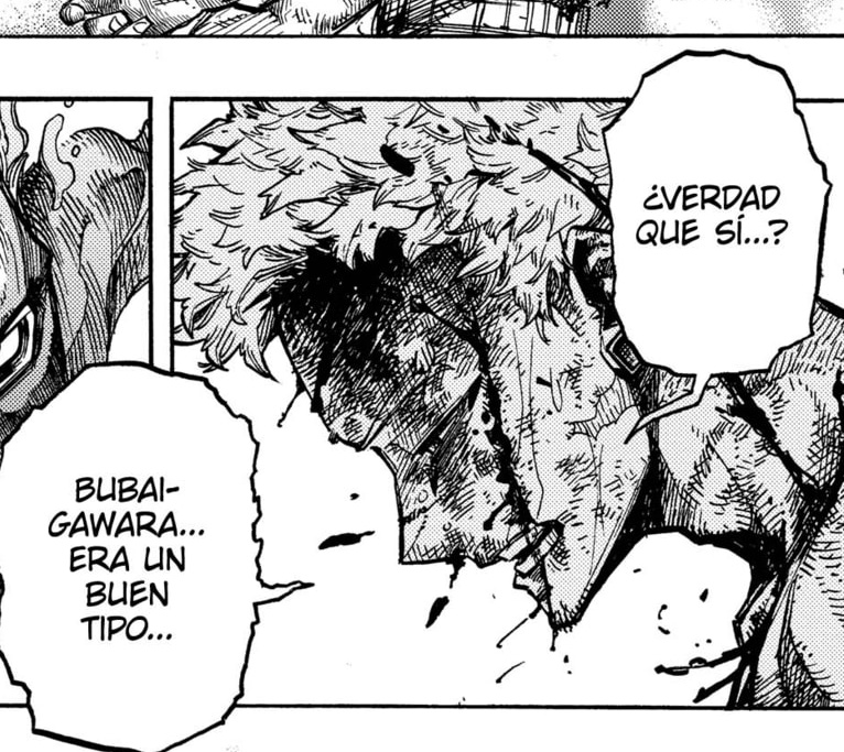 This is why I read the Spanish version first. DECENT GUY?! 😂 Stab him harder Toga! "He was okay, sure"