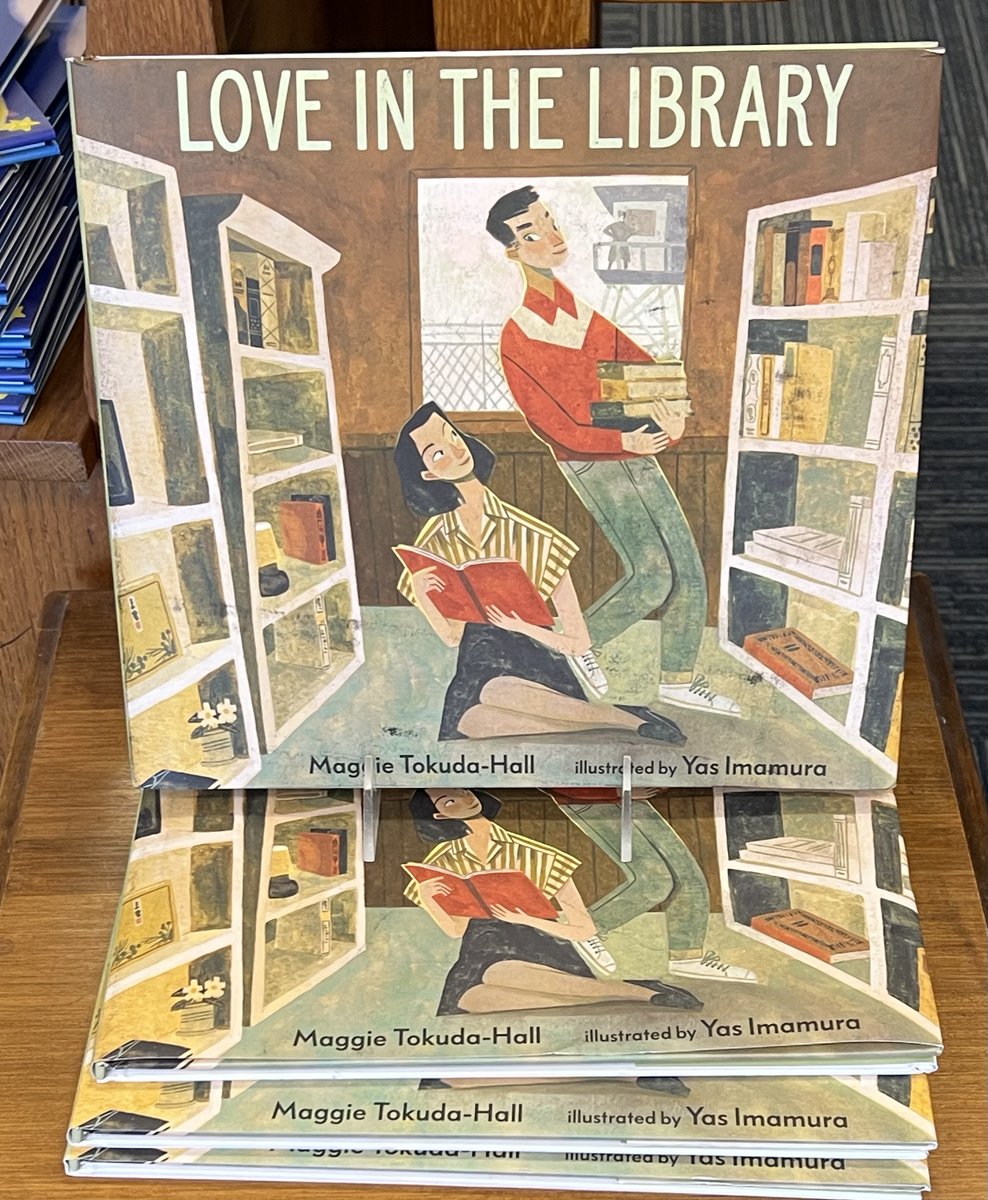 On the shelves @bookpassage BABA'S GIFT and LOVE IN THE LIBRARY wait for you! @Maggie tokuda-hall and @arianashaneenamini #kidlit #kidlitchat #librarians #pbchat #BookBoost #library #booklovers