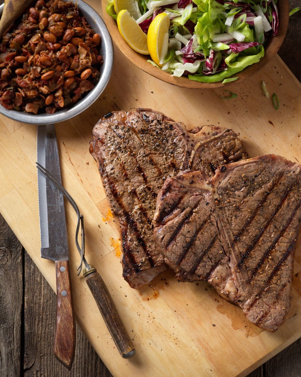Beef's tweet photo. Grilling enhances the taste of Beef, giving it a smoky and delicious flavor. It's such a great way to enjoy good food and good company.

Rocky Mountain Grilled T-Bone Steaks with Charro-Style Beans - https://t.co/7pPnEWZMES

#BeefFarmersAndRanchers https://t.co/MQLDAqo9pl