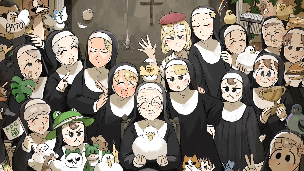 圖 修道院的修女們