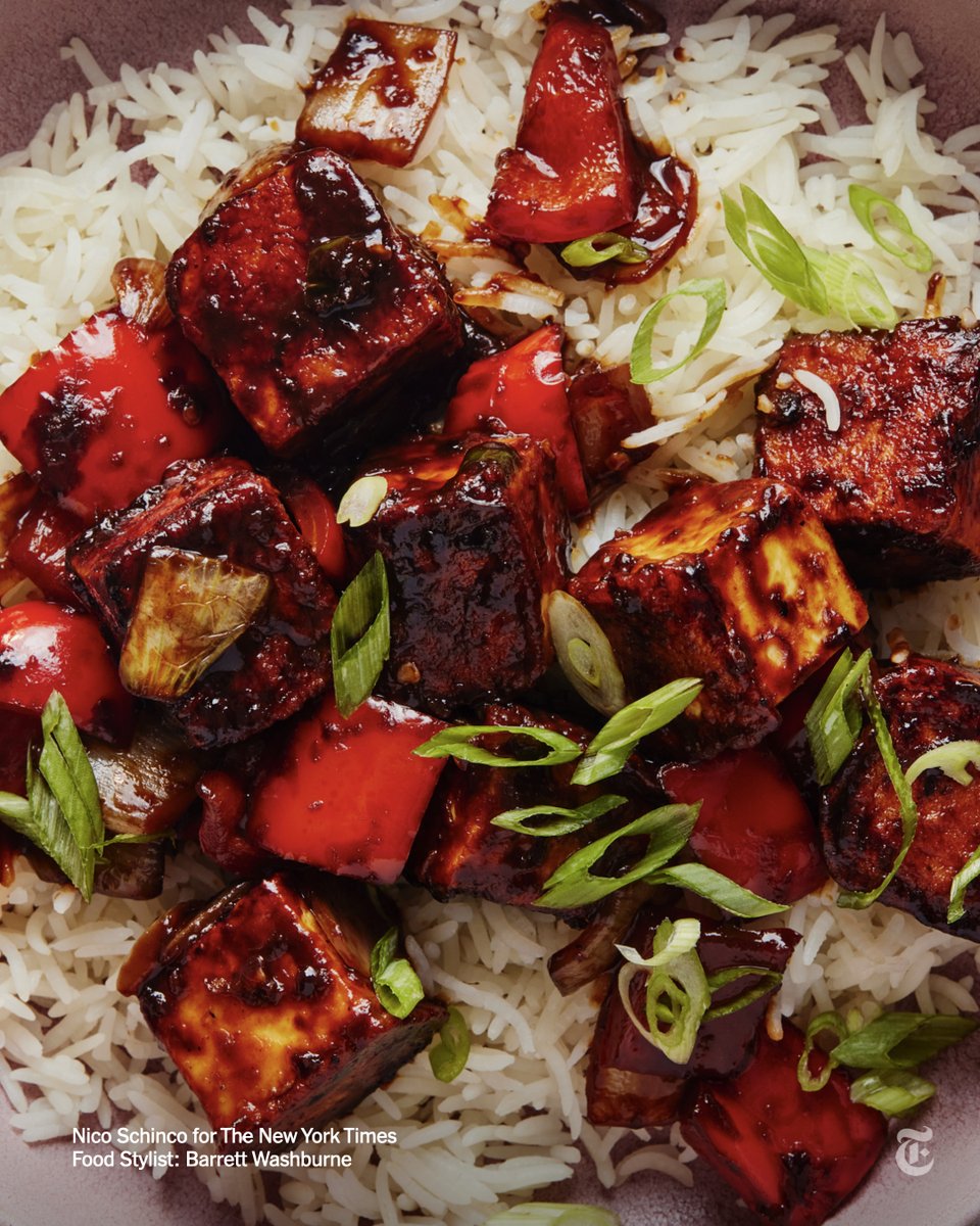nytimes's tweet photo. "This is a very easy and tasty dish! Even my kids loved it (I made it less spicy than the recipe). One of the best dishes I've made from this website."

This fried paneer in a chile-soy sauce hits all the right notes. https://t.co/Tz5UlZPHMp https://t.co/OOvhiX1omv