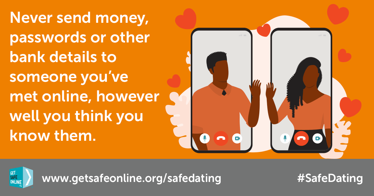 PSOSMoray's tweet image. Romance fraud is on the rise: don’t become a victim. 

In 2020, two in five people who dated someone they met online were asked for money, and over half of those said they gave or lent it (source UK Finance) 

#safedating 
#NorthEastCrimeReduction

getsafeonline.org/safedating