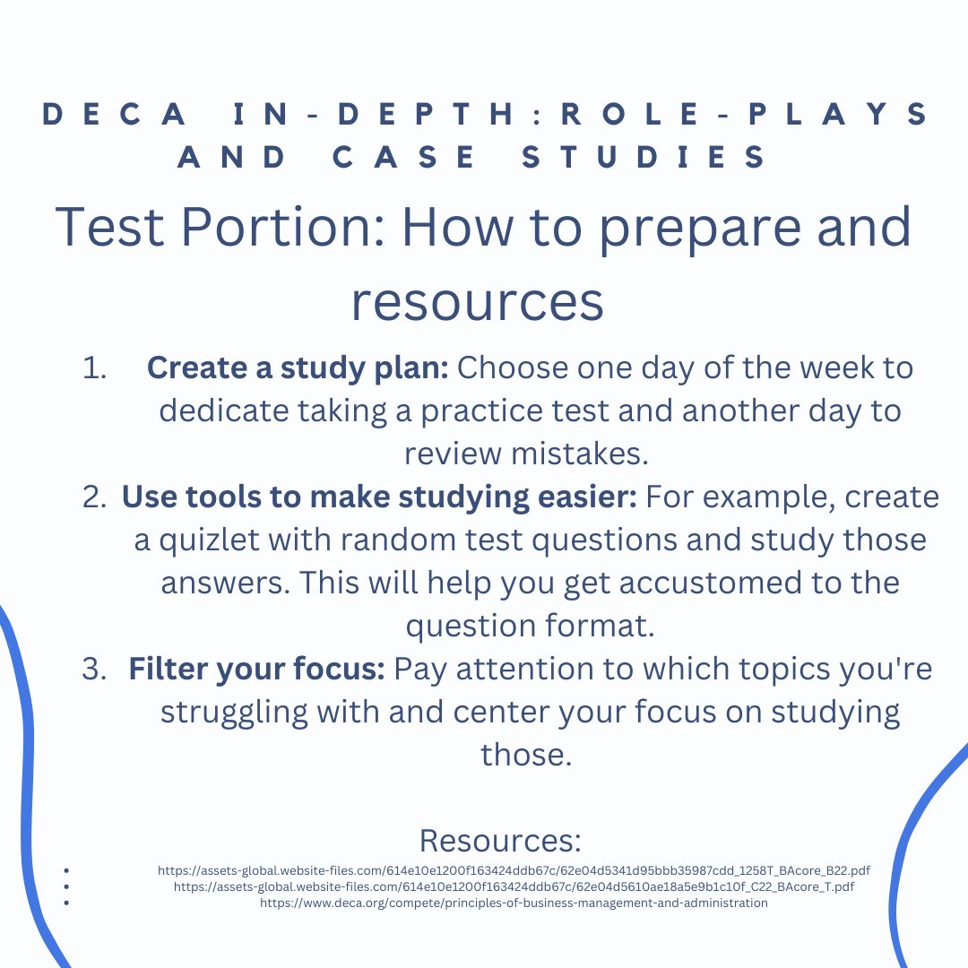 NMDECA's tweet photo. Happy Sunday! Welcome to Set-up Sundays, where you'll gain the important information that'll help you elevate your competitive practice!
- - -
#iamnmctso #nmdeca #decainc #deca4life #experiencethedifference #setupsunday #competitiveevents #decaglass #decaprojects #decaroleplays https://t.co/037q7vC82x
