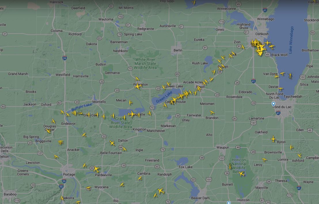 The yearly pilgrimage begins.

<a href="/EAA/">EAA</a>  #OSH23