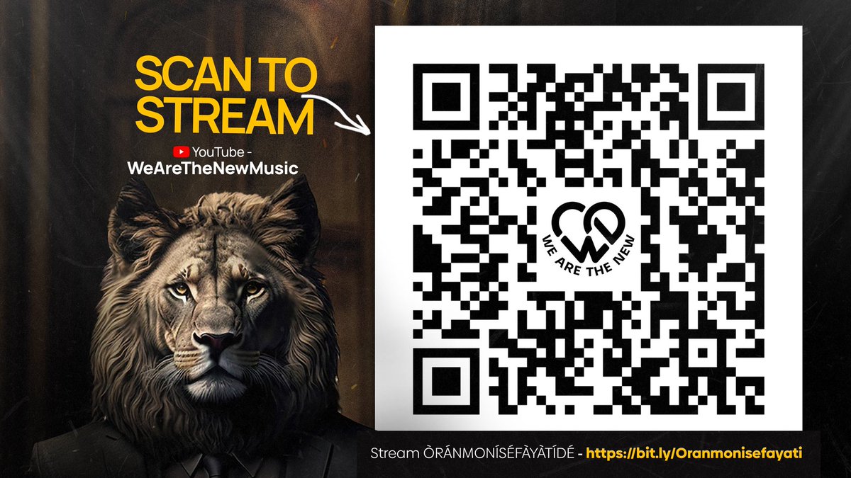 Scan To Stream!

The Mighty Lion Has Come!

#Òránmonísé #Oranmonisefayati #WeAreTheNewMusic