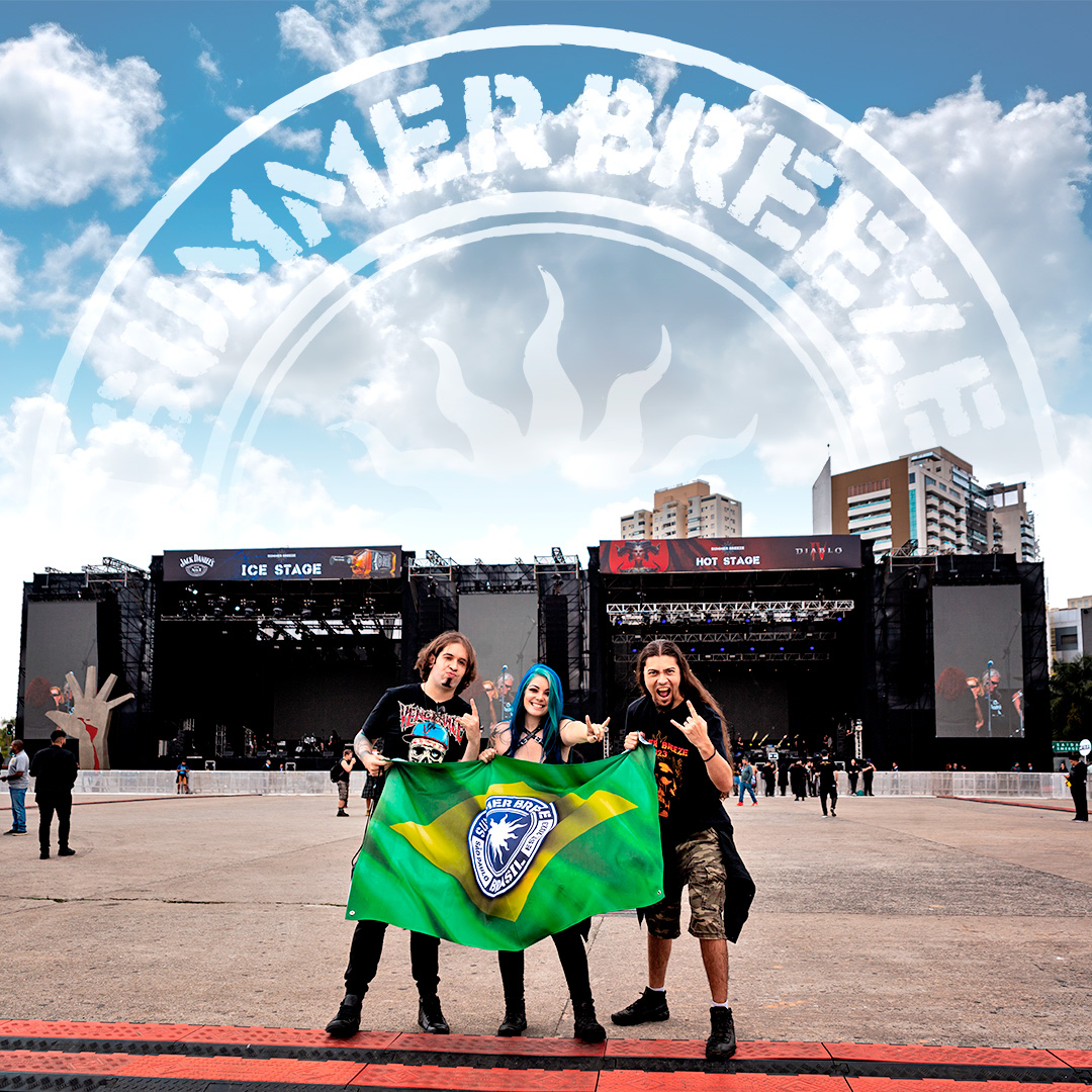 Celebração do que está por vir
O Summer Breeze é um festival de música, diversão e amizade! Marque aqui seus amigos de festival e deixe uma mensagem para eles, celebrando a próxima edição que está por vir.