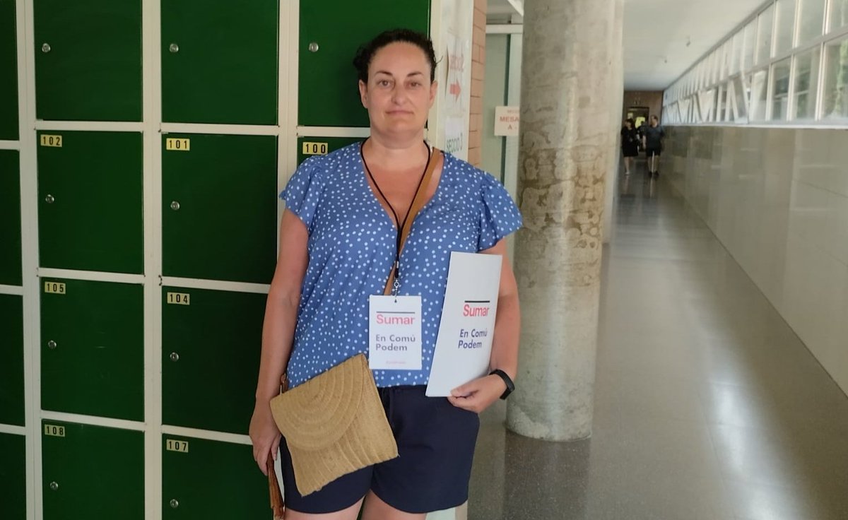 Haciendo de apoderada y a más #YoYaHeVotado  a <a href="/sumar/">Sumar</a> - En Comú Podem en #Abrera, en estas trascendentales elecciones generales del #23J. <a href="/Yolanda_Diaz_/">Yolanda Díaz</a> Presidenta #AFavorTeu #EsPorTi