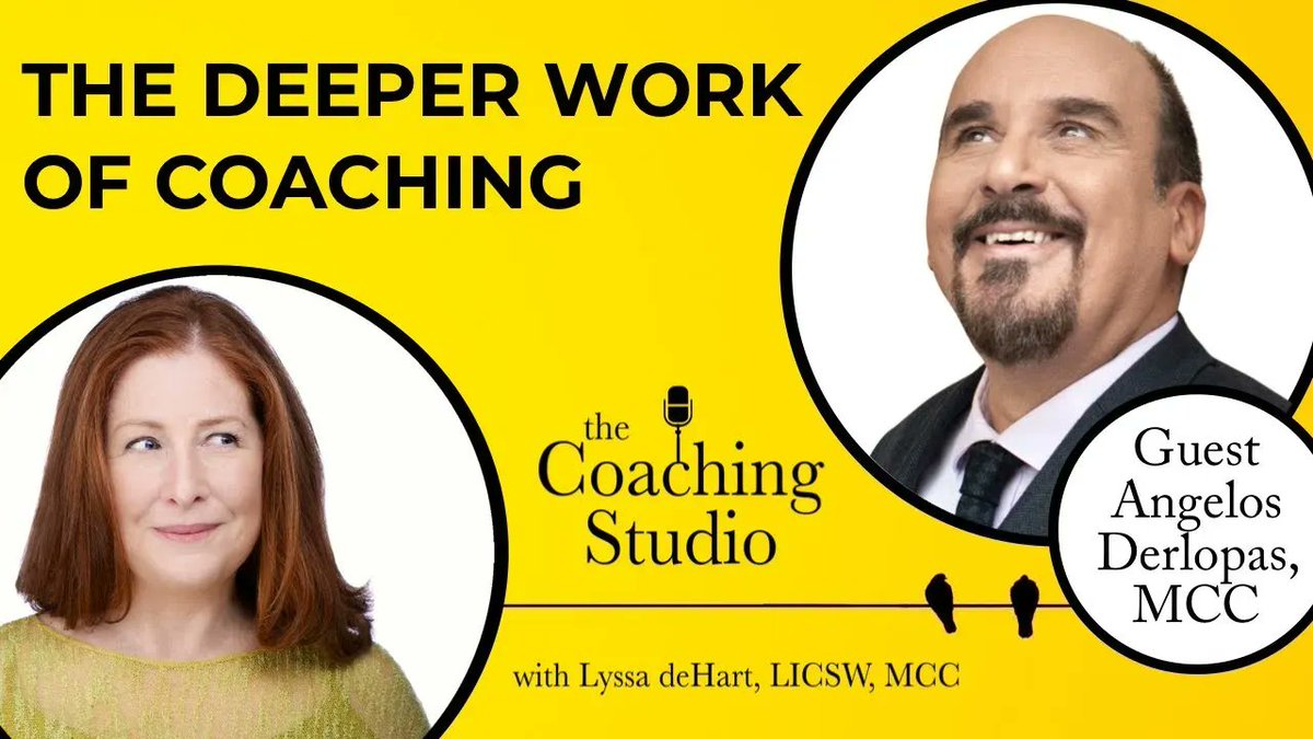 Welcome Angelos Derlopas, MCC. <a href="/AngelosDerlopas/">Angelos G. Derlopas (he/him)</a> We travel through several vital topics in the deeper work of coaching: becoming comfortable w/ discomfort, courage in changing careers, cultural awareness. + The #podcast for #Coaches about Coaching Mastery. bit.ly/3iINeII