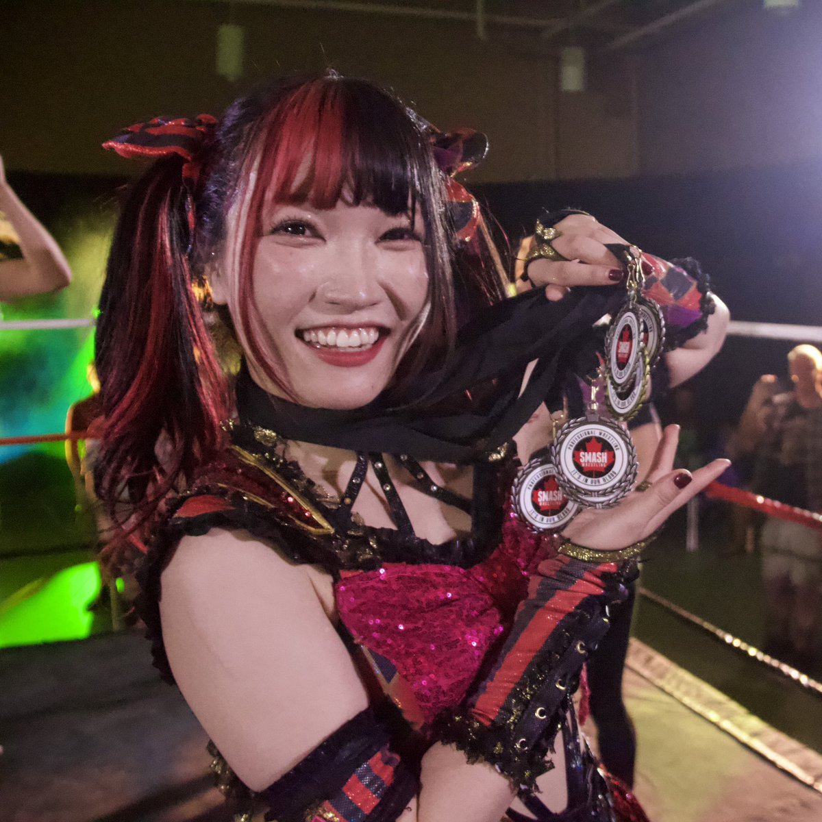 smashwrestling's tweet image. GIVE MAKI ITOH ALL OF THE MEDALS!

#ThisIsSmash #CANUSAClassic #CANUSA
