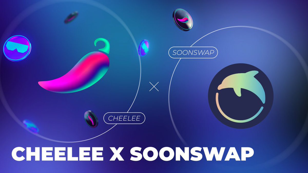 SmartCryptoNew1's tweet photo. 🌶️ @Cheelee_Tweet partners with @Soonswap
🌶️ #SoonSwap's vision is to enable more #NFTs to circulate in real time to provide liquidity in the #NFT market
🔽 VISIT
https://t.co/nMTgaNCFhW
#SCN1 https://t.co/Aw9ofyLbRj
