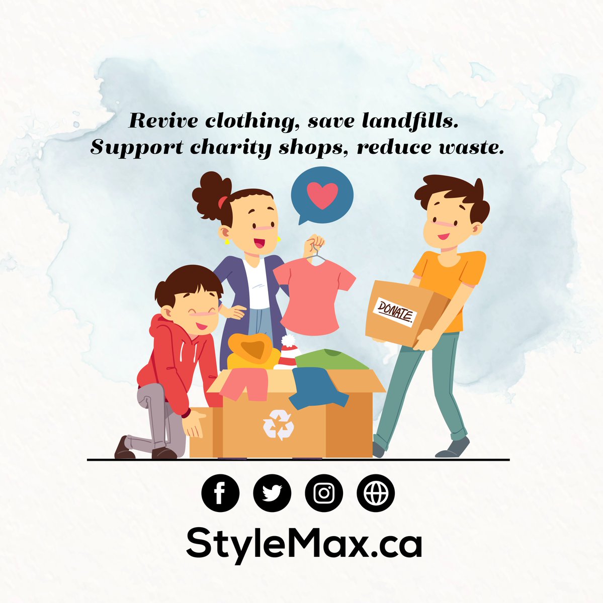 stylemaxinfo's tweet photo. People need to keep clothes out of landfills by flipping and giving new life to clothing while reducing waste and supporting charity shops
#SustainableLiving
#GoGreen
#ZeroWaste
#EcoFriendly
#ClimateAction https://t.co/UtDiVz0tbe