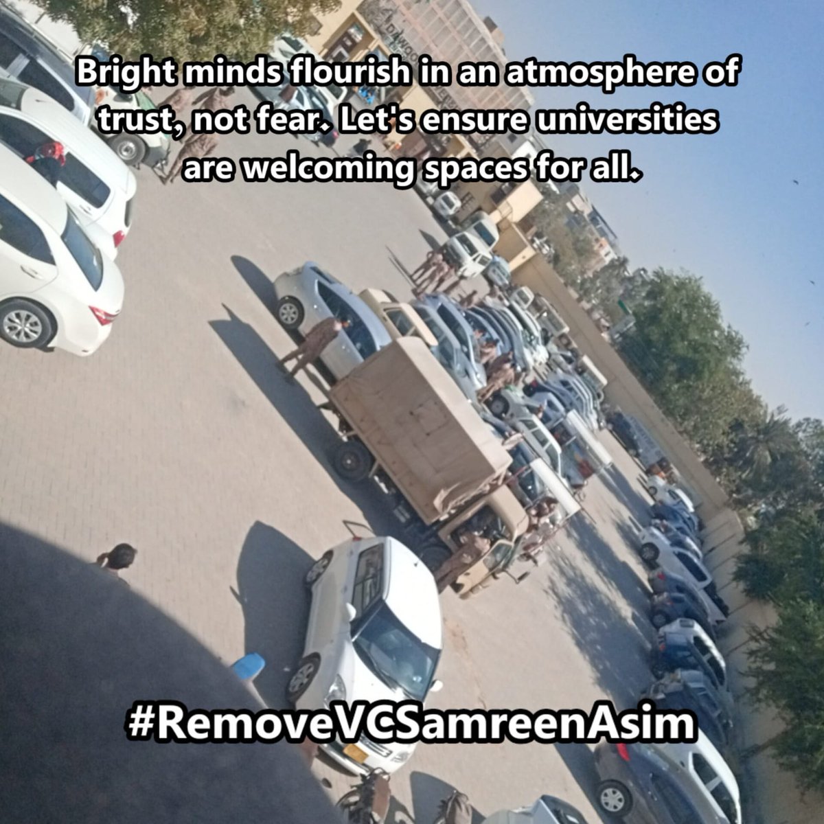 A united community can achieve great things. Let's stand together in solidarity to protect the livelihoods and rights of our contractual employees. @ZahoorSb 
#RemoveVCSamreenAsim