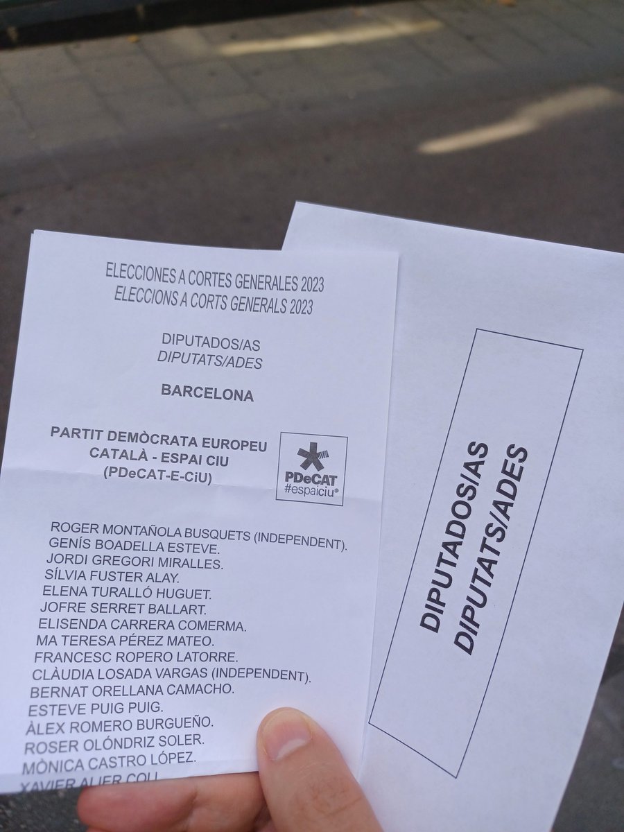 Vot útil per a Catalunya, per a la llibertats civils i per a les llibertats econòmiques. #23J #EspaiCiU