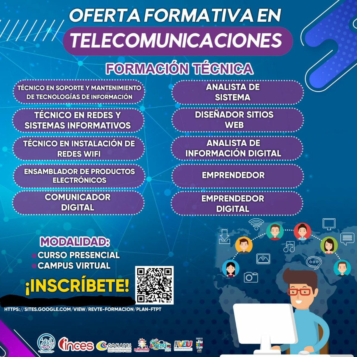 eneydainces's tweet photo. ¿Te interesa el futuro de las telecomunicaciones?

Si está buscando una carrera desafiante y gratificante en un campo en crecimiento, entonces estas diez opciones formativas que te ofrecemos son perfectas para ti. Inscríbete  

👉 https://t.co/DtvaAKYuyh…

#AprendeLaTécnica https://t.co/patxNRaCMt