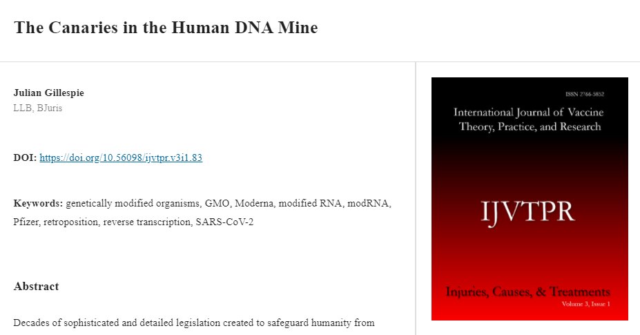 The definitive answer to the "is it a gene therapy?" question now published  
ijvtpr.com/index.php/IJVT…