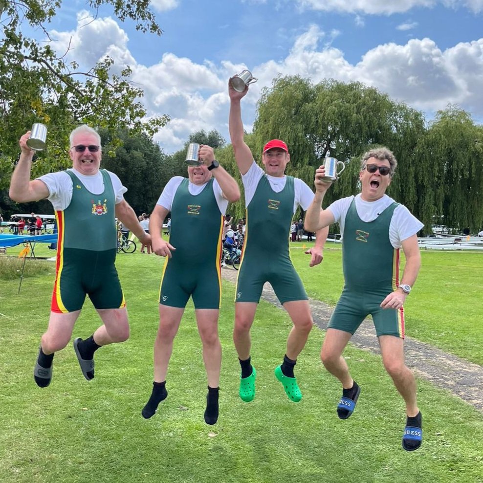 Our Masters D Quad are overjoyed with their win at <a href="/StNeotsRC/">St Neots Rowing Club</a> Regatta. #Doncaster #Rowing