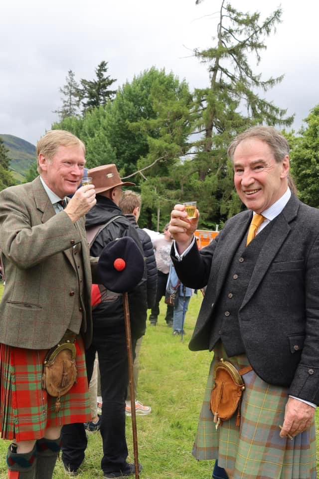 Very sad to hear of the passing of Clan Chief Donald Maclaren.

Here he is on the right having a wee dram with Clan Chief Sir Malcolm MacGregor at the Lochearnhead Highland Games yesterday. 

RIP kinsman
