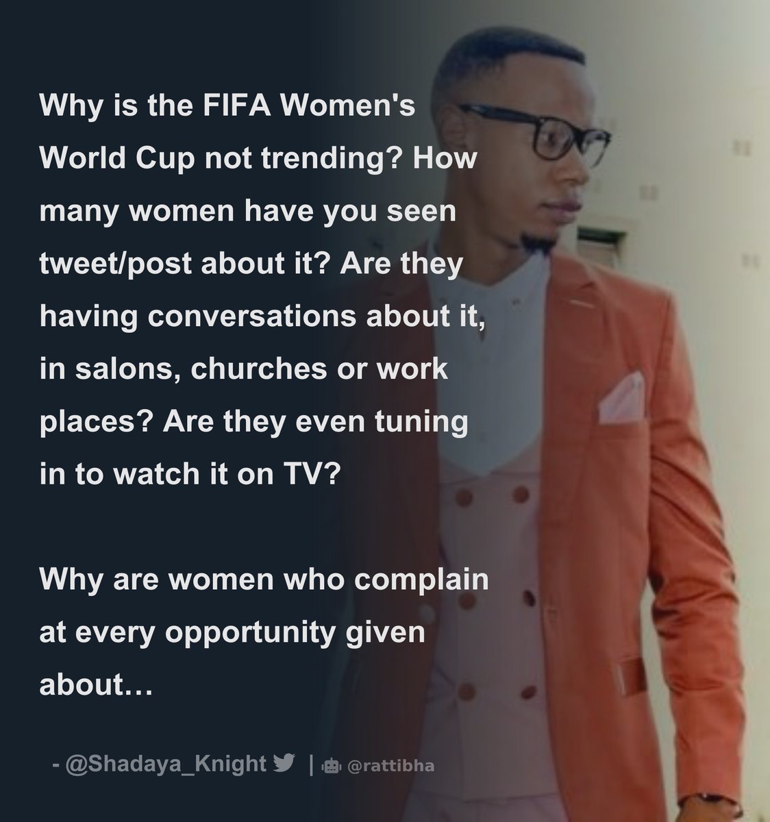 <a href="/kobbyVincy/">Nana Owusu</a> <a href="/Shadaya_Knight/">𝑻𝒉𝒆 𝑺𝒂𝒍𝒕 𝑶𝒇 𝑻𝒉𝒆 𝑬𝒂𝒓𝒕𝒉</a> <a href="/kobbyVincy/">Nana Owusu</a> Hello, I created this image because I found one tweet.  Thanks, for testing this feature with us.