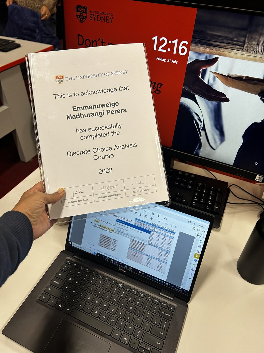 madzper's tweet image. Sharing a few clicks from the ‘Discrete Choice Analysis course’ in @Sydney_Uni - Institute of Transport and Logistics Studies #dce #choicemodelling