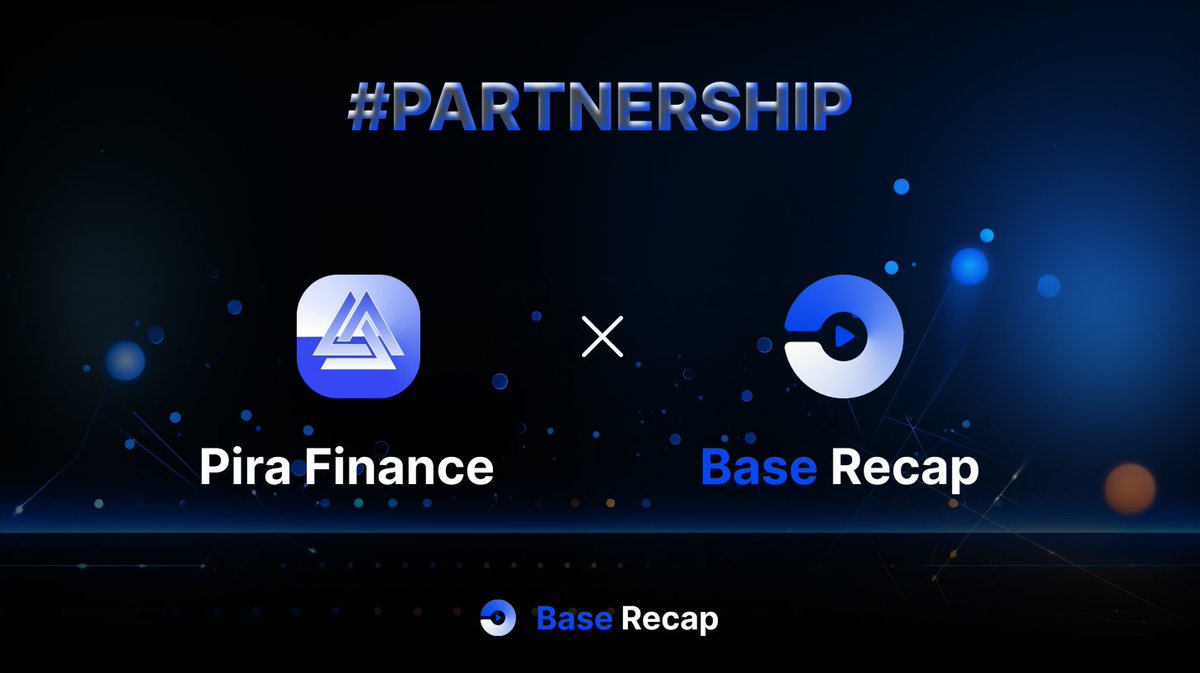 ✨ An exciting partnership between Base Recap and Pira Finance ✨

 ✡️ @PiraFinance, a community-owned Native DEX built on BASE, provides a seamless and secure trading experience for users.

💫  Stay tuned for the latest news!

🫶 Join us to #BuildOnBase!