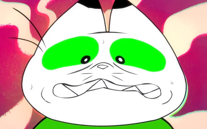i love this detail that whenever his fur color changes for any reason u can actually see his nose and whiskers