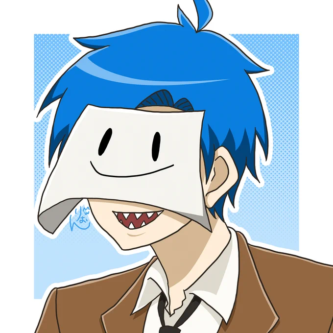 フォロワーを喜ばすために描いた[ツ]さんです