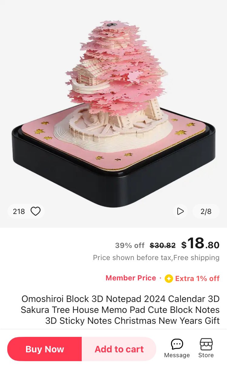 Jeem Express on Twitter "This is the Omoshiroi Block 3D Notepad, a