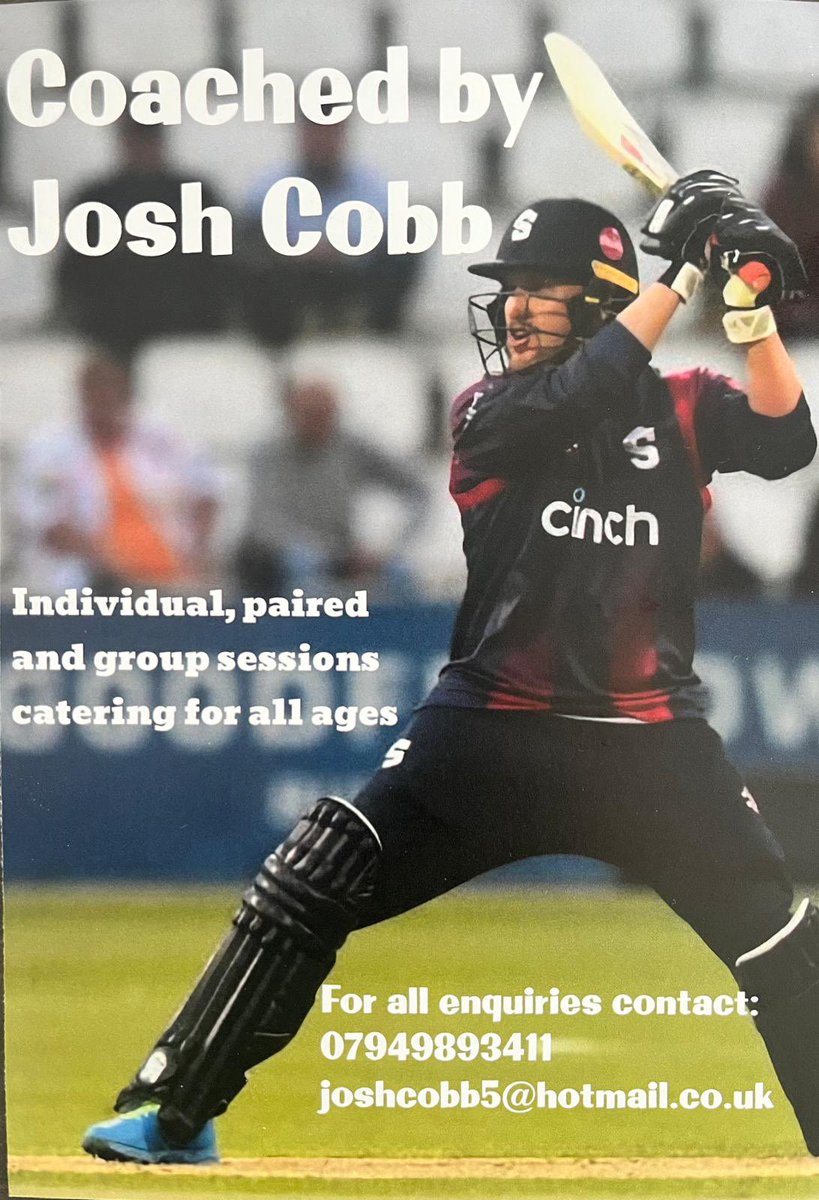 Want to be coached by a top county pro? Look no further than our very own, home grown @cobby24