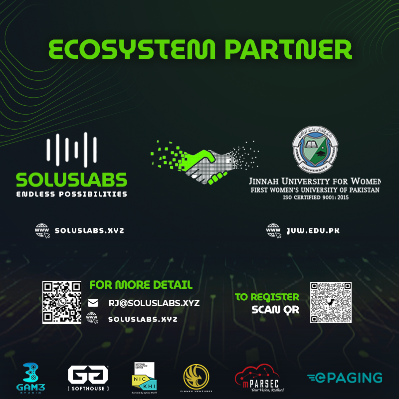 SolusLabsVC's tweet photo. 📢 Exciting Announcement! 📷

We are pleased to welcome Jinnah University For Women in Solus Labs Hackfest 2023 SouthEast Asia.

#incubation #startups #fundraising #Web3Startup #Hackfest #IncubationProgram #Entrepreneurship #Web3Revolution https://t.co/nDtkyM0ZEq