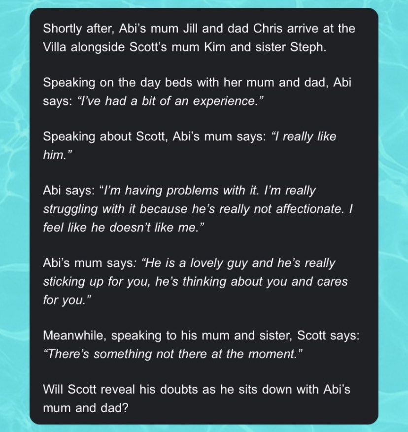 Nahhh Scott really isn’t a game player at all because how do you enter the last week and you’re willing to be honest rather than to pretend? I rate him for his realness! #loveisland