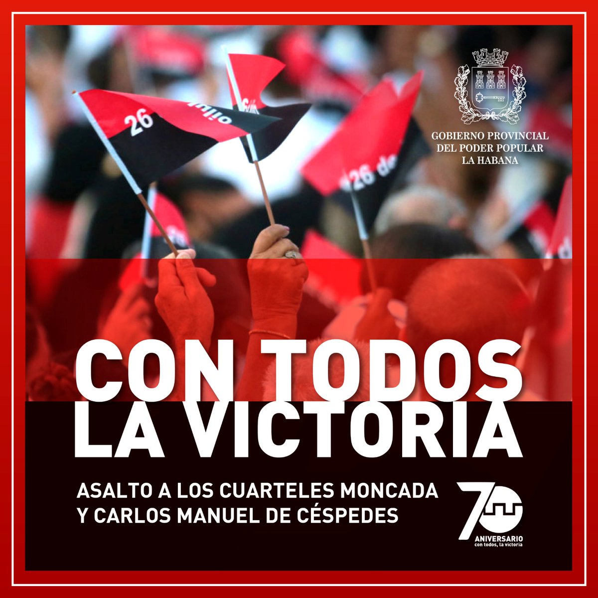 EN DESARROLLO 🇨🇺 | Acto provincial en #LaHabanaDeTodos por el Día de la Rebeldía Nacional el próximo 26 de Julio. En la escuela Vilma Espín, del municipio Playa, se recuerda la gesta heroica del asalto a los cuarteles Moncada y Carlos Manuel de Céspedes. 
#ConTodosLaVictoria