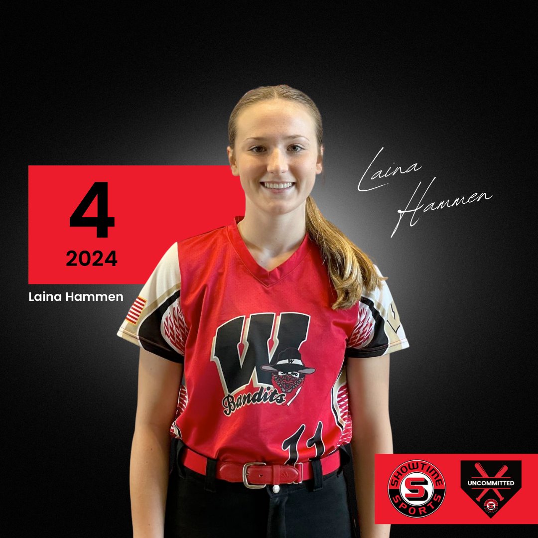 Uncommitted C, INF Laina Hammen from Oshkosh West HS comes in as our #4 player in the 2024 class.  
She can Run, Throw, and Hit and keep getting better every year.
Congratulations, some school is going to be real happy when you arrive.
<a href="/LainaHammen/">Laina Hammen</a>