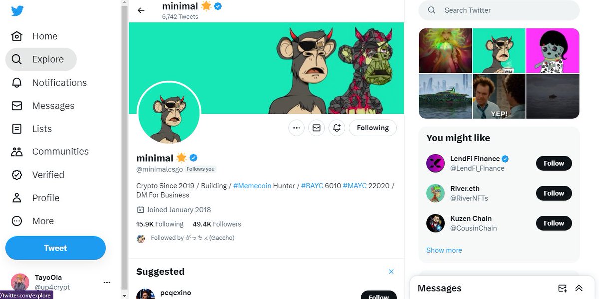 up4crypt's tweet photo. See who just followed @minimalcsgo . Bless amigo 🤝 https://t.co/ub0EVWgfRG