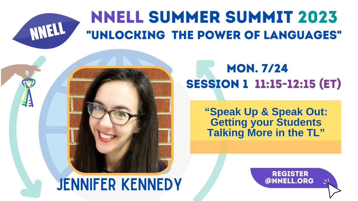 Language teachers, join Jennifer Kennedy to conquer the target language challenge! 💬 Learn to incorporate modeling, mystery, & movement for more active participation. Small changes, big impact. Empower young learners to speak up & feel confident! 📝nnell.org