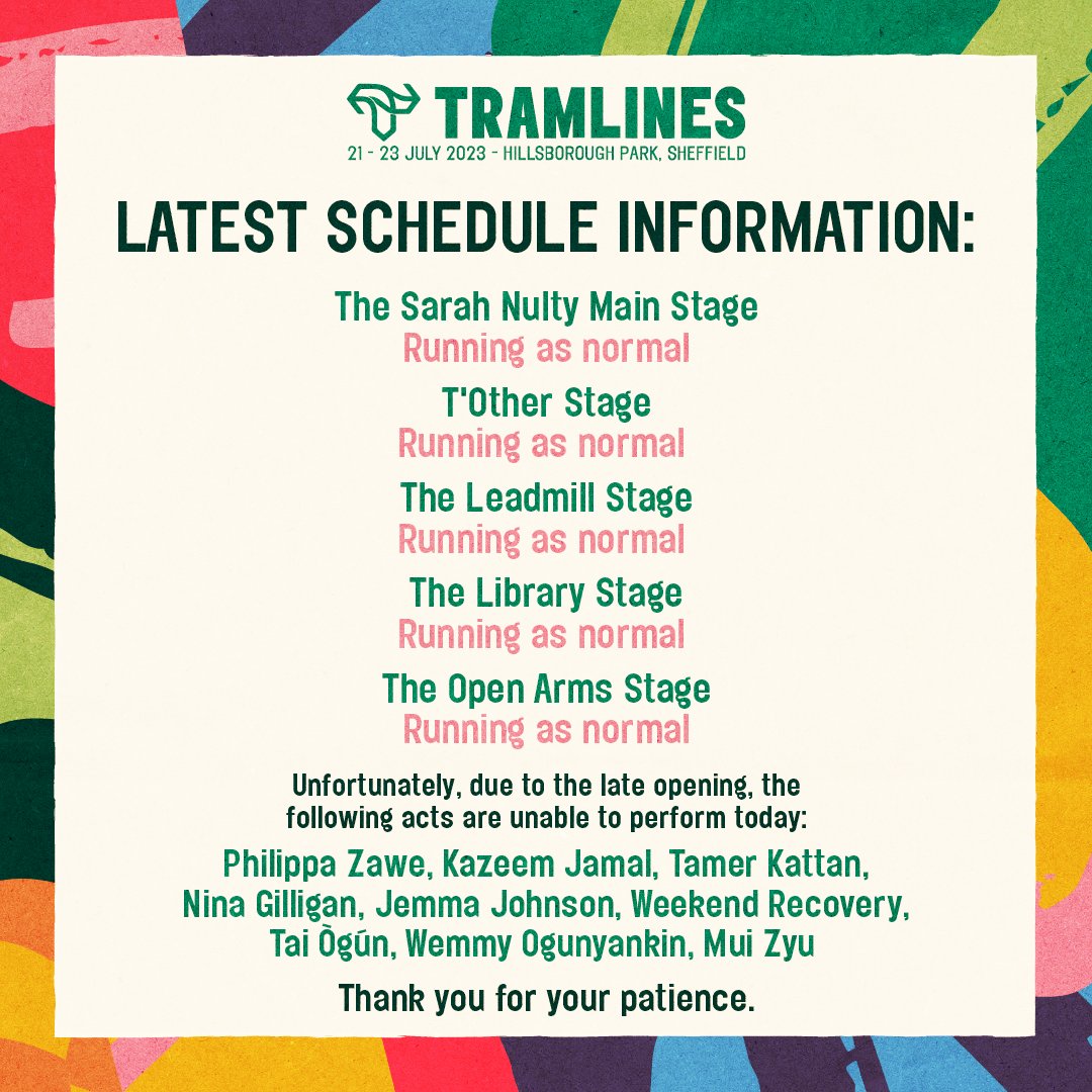 Tramlines Festival tweet media